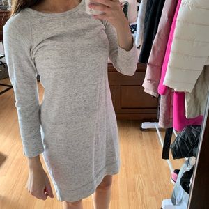 J. Crew Factory Light Gray Shirt Dress